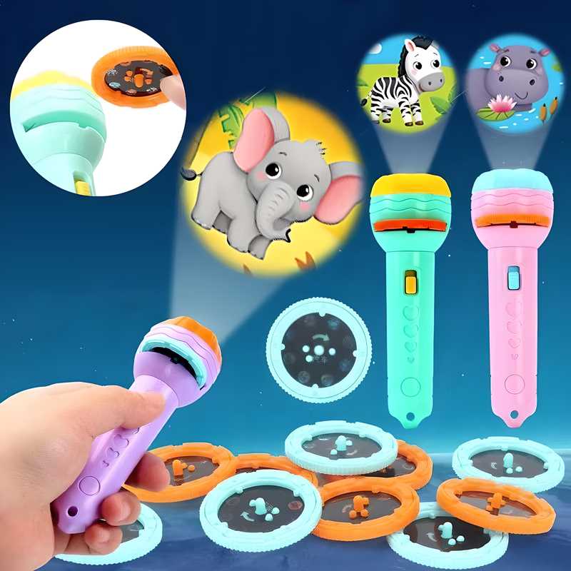 Projector Torch for Kids | Fun and Educational Learning Toy with Picture Slides