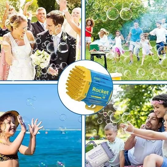 Bubble Gun Machine Kids Automatic Soap Based Bubble Blower