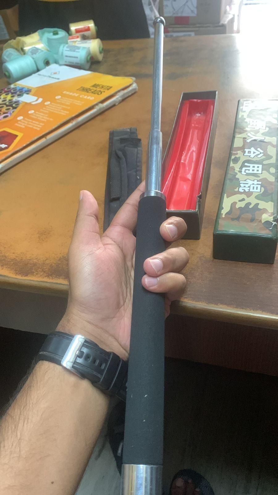 Extendable Tactical Rod for Self-Defense | Heavy-Duty Metal Protection