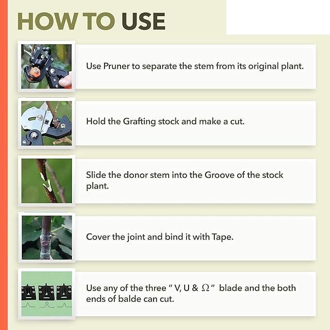 Garden Grafting Cutter Set | Precision Cutting Tools for Plants