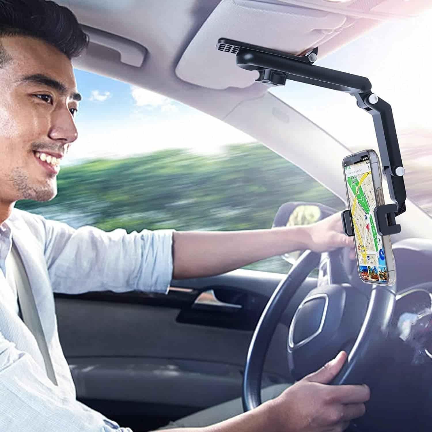 Adjustable Mobile Phone Holder | for Desk, Kitchen & Car Stand for Hands-Free Use