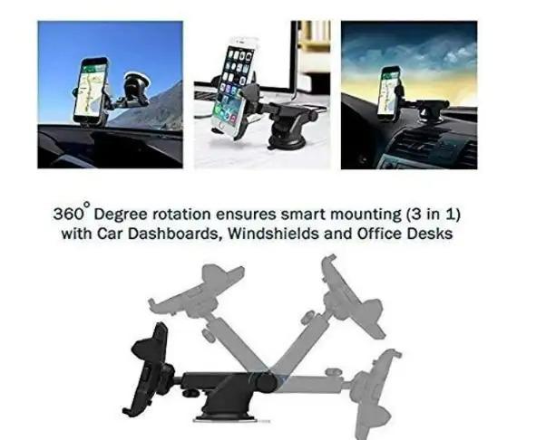 Revolex Zoom Star Pro Car Mobile Holder (Black)