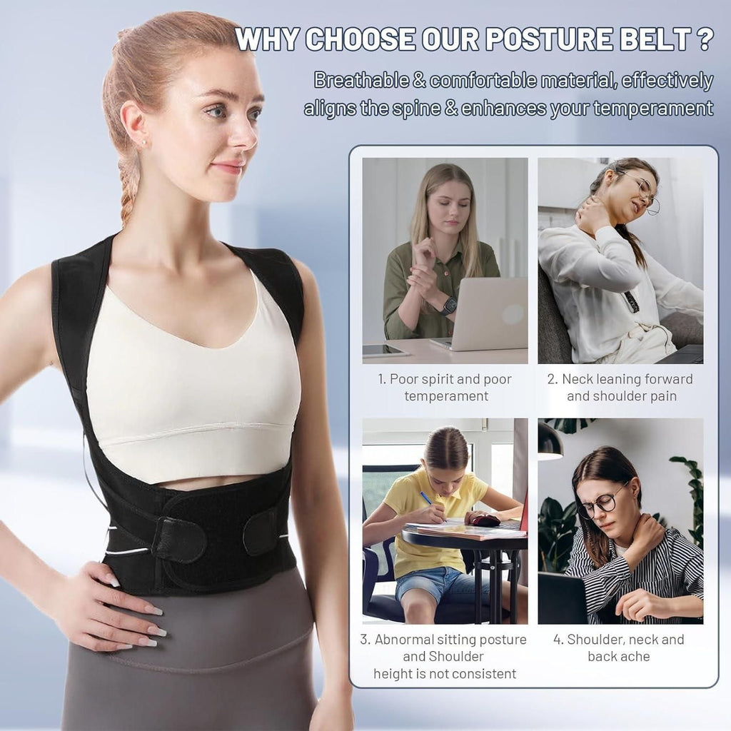 Posture Corrector & Slouching Relief Belt | Adjustable for Men and Women