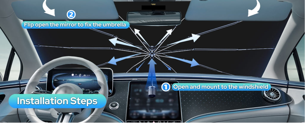 Car Windshield Sun Shade Umbrella
